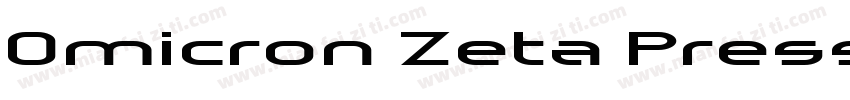 Omicron Zeta Pressed Regular字体转换